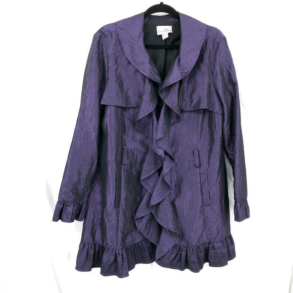 Joseph Ribkoff | Jackets & Coats | Vintage Joseph Ribkoff Ruffle Trim ...